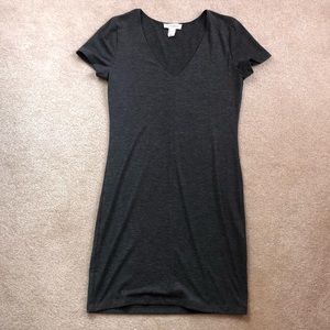 Dark Grey T-Shirt Dress